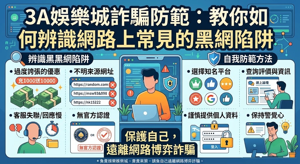 註冊前務必透過 3A 娛樂城官方指定連結進站,遠離偽造的複製黑網